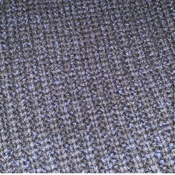 Free People Navy Black Chunky Knit Cardigan Sweater - Picture 4 of 8